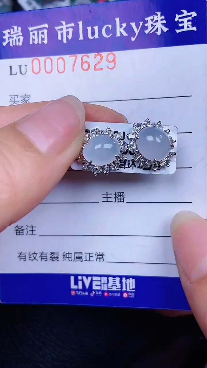 颈饰银S925镶嵌翡翠7629