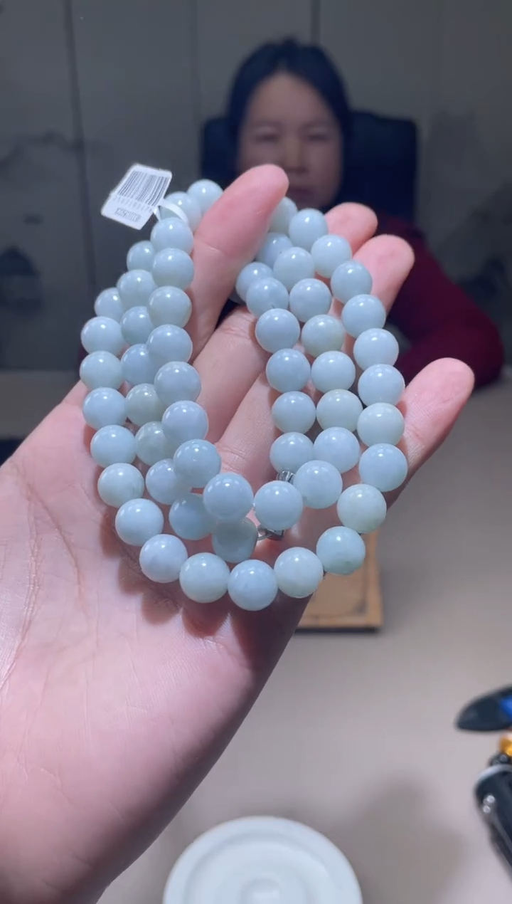 未镶嵌定制翡翠珠串 拍一发一