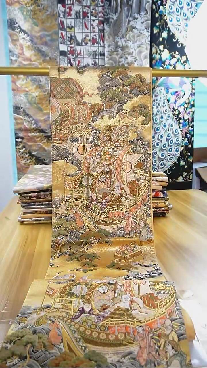 【闪购商品】织绣织锦108六通细密织七福神