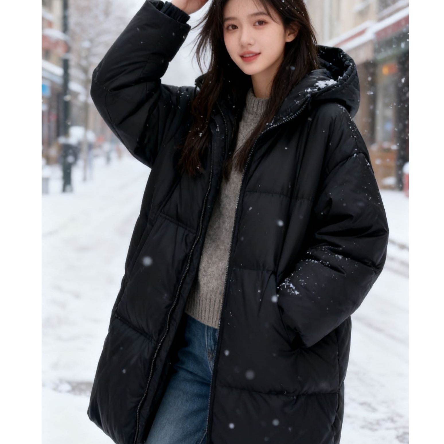 9819009高端专享老林家儿童冬款羽绒服黑色（靠谱）