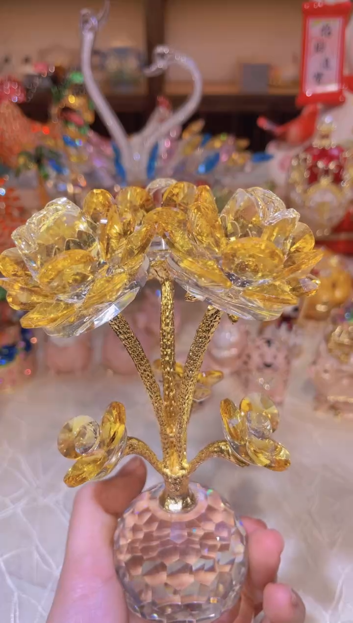 【闪购商品】茶宠黄水晶摆件瓷器好看全部防漏带走