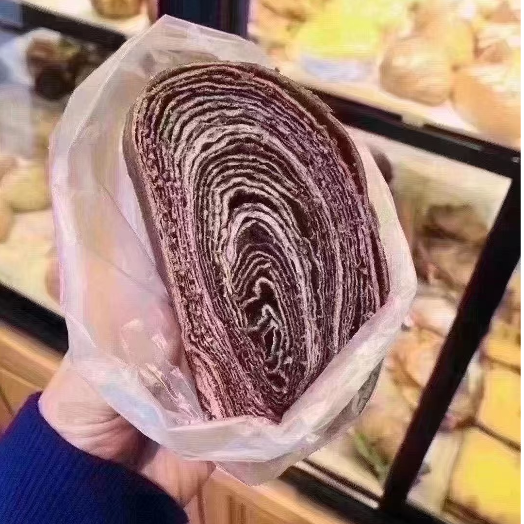 巧克力千层面包卷