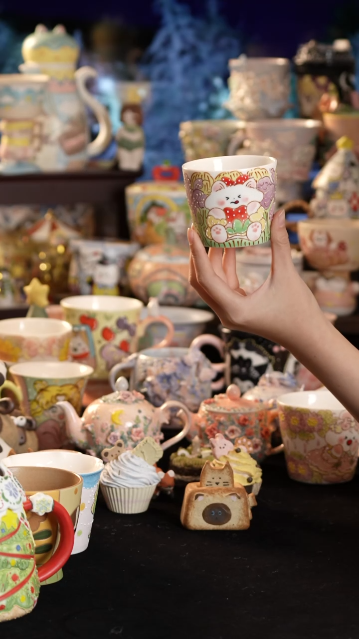 其他陶景德镇釉下彩手绘设计师款陶瓷