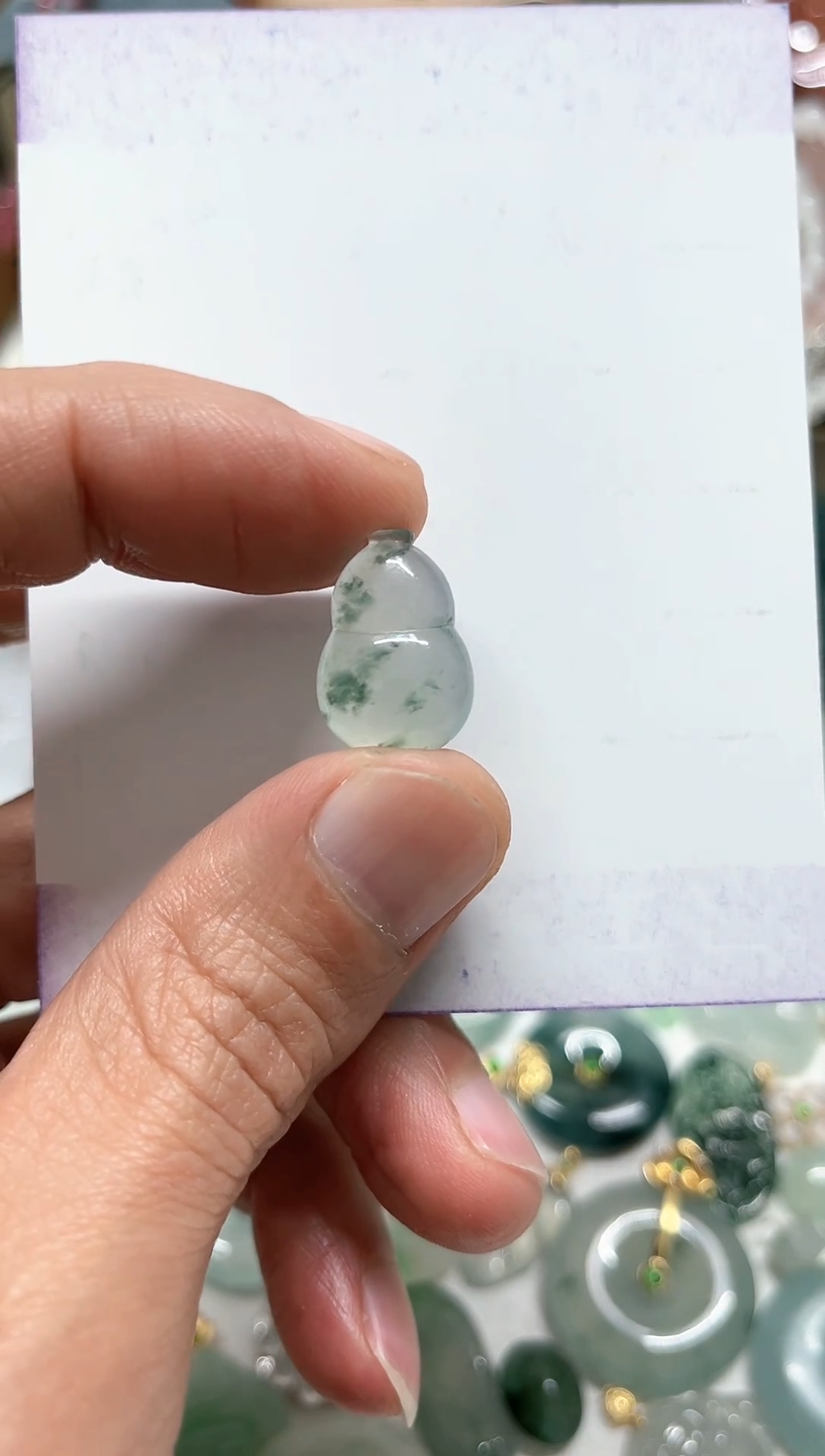 【闪购商品】翡翠颈饰未镶嵌天然缅甸A货翡翠吊坠