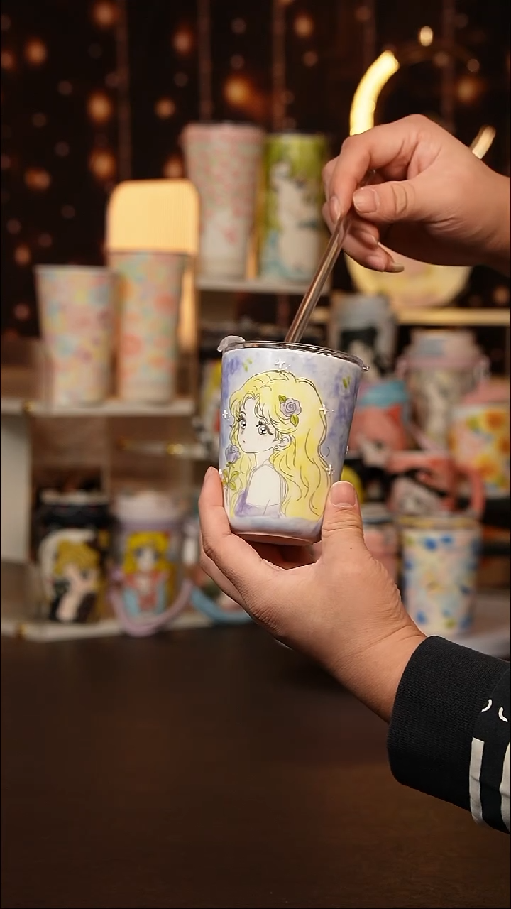 (玉泥）景德镇手工手绘文创陶瓷杯