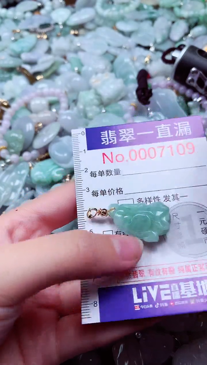 吊坠(不含链)未镶嵌翡翠7109
