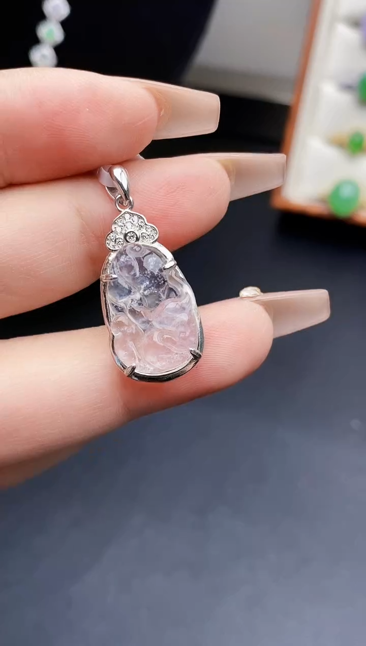 银S925镶嵌戒指翡翠1070