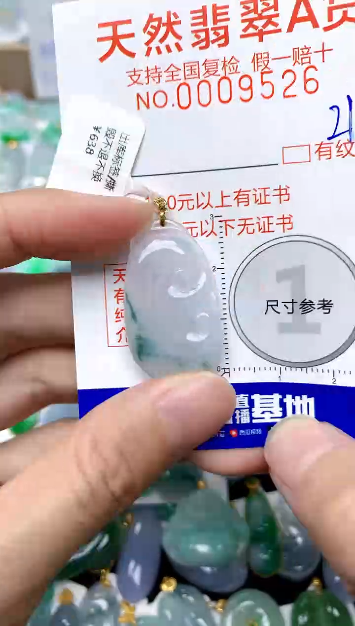 【闪购商品】翡翠颈饰18K金镶嵌219天然A货翡翠