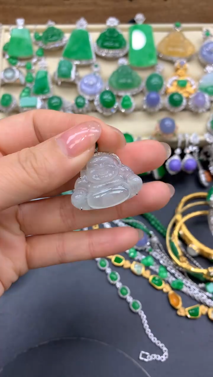 【闪购商品】翡翠颈饰18K金镶嵌324-中国好珍宝