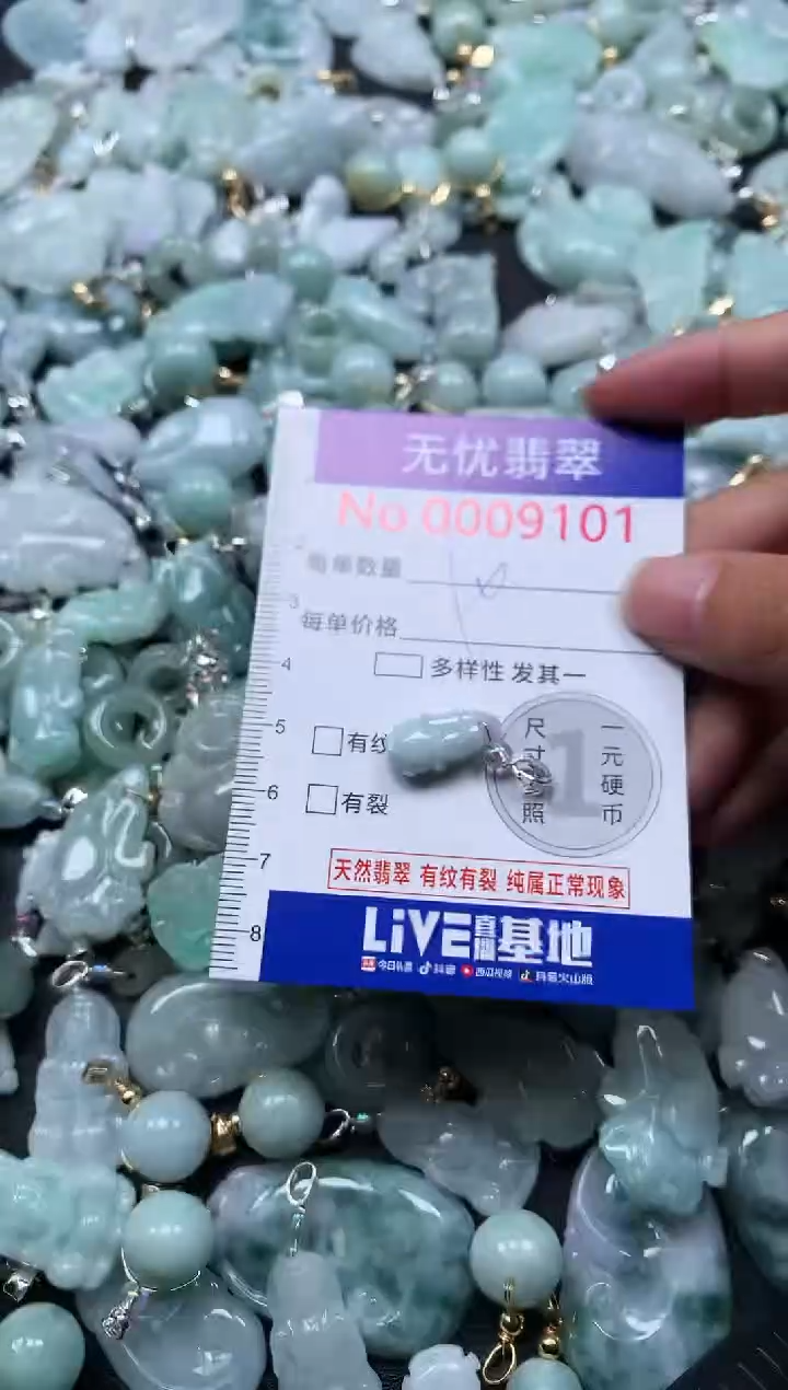 颈饰未镶嵌翡翠9101