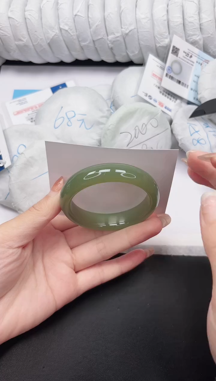 未镶嵌手镯石英质玉58-54.3QHS