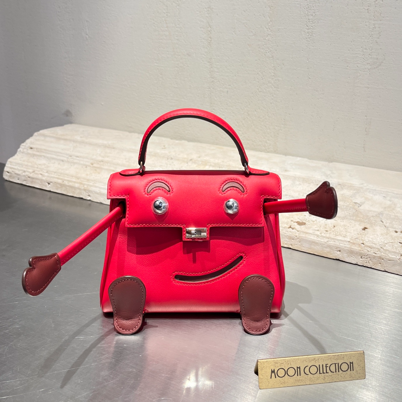 未使用 Hermes/爱马仕 Kellydoll娃娃包 O5阳光红拼55爱马仕红w刻