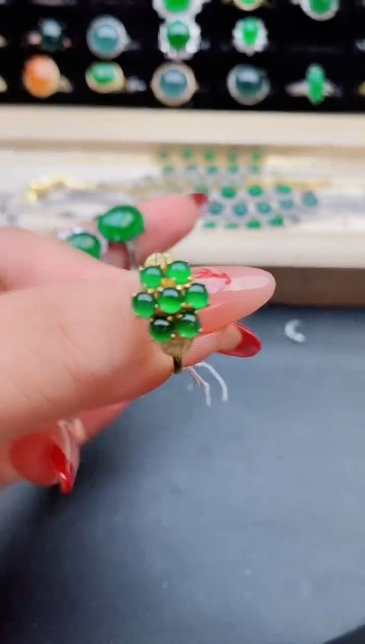 【闪购商品】翡翠戒指银S925镶嵌1321321