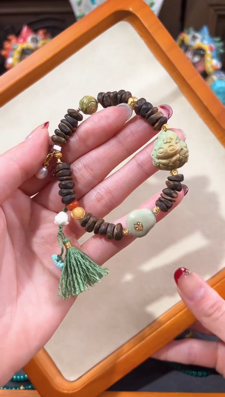 【闪购商品】绿松石手链18K金镶嵌绿松石手链