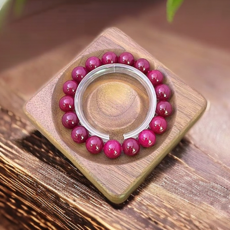 【恩上珠宝】天然玉石 230 手串 玖红12mm