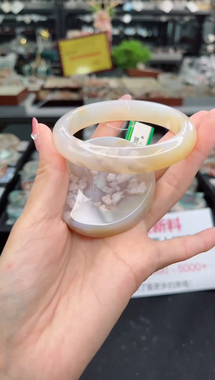 【闪购商品】石英质玉手镯未镶嵌60圈口（赠品镯心）34562576