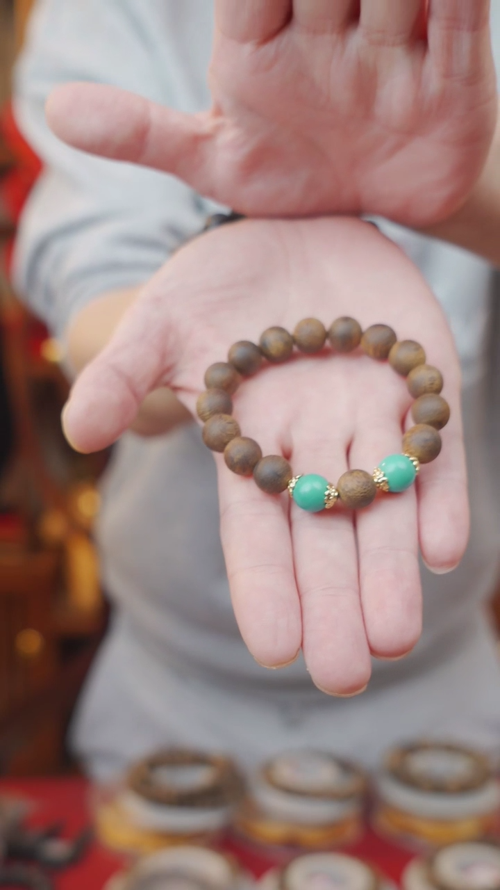 【闪购商品】沉香手串海南莺歌绿奇楠卡10diy 设计款手串