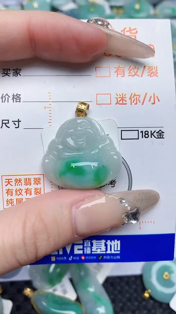 【闪购商品】翡翠颈饰18K金镶嵌45345345345