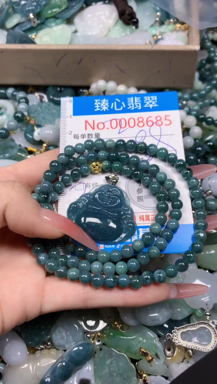 【闪购商品】翡翠颈饰未镶嵌含绳0008685