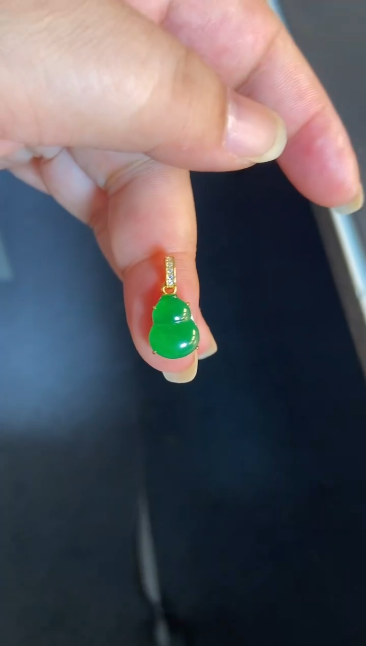 吊坠(不含链)银S925镶嵌翡翠1
