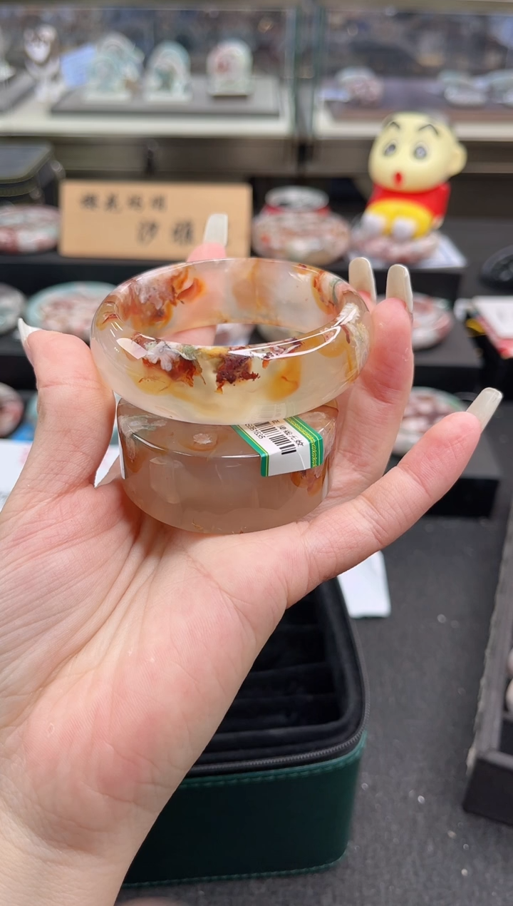 未镶嵌手镯石英质玉56圈口（赠品镯心）S951635