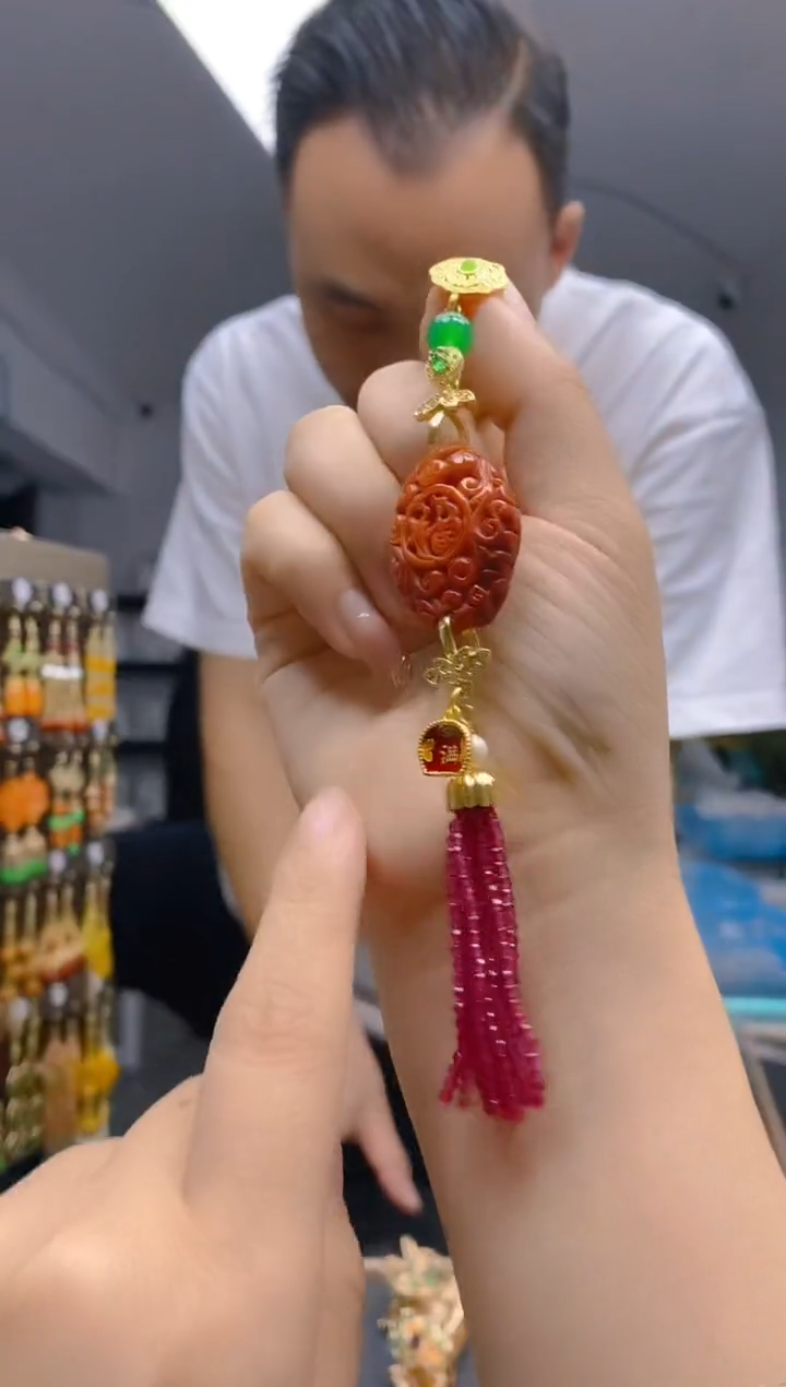 【闪购商品】翡翠耳饰合金283翡翠压襟