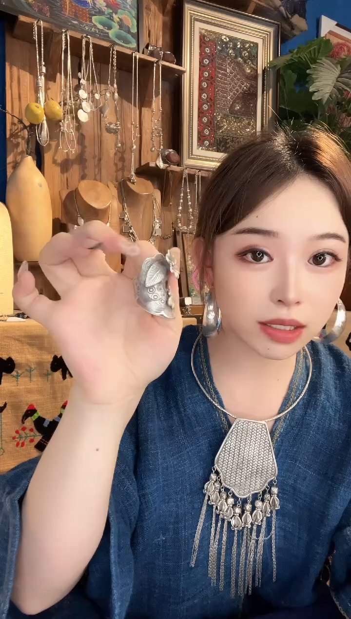 无925银咿**呀戒指