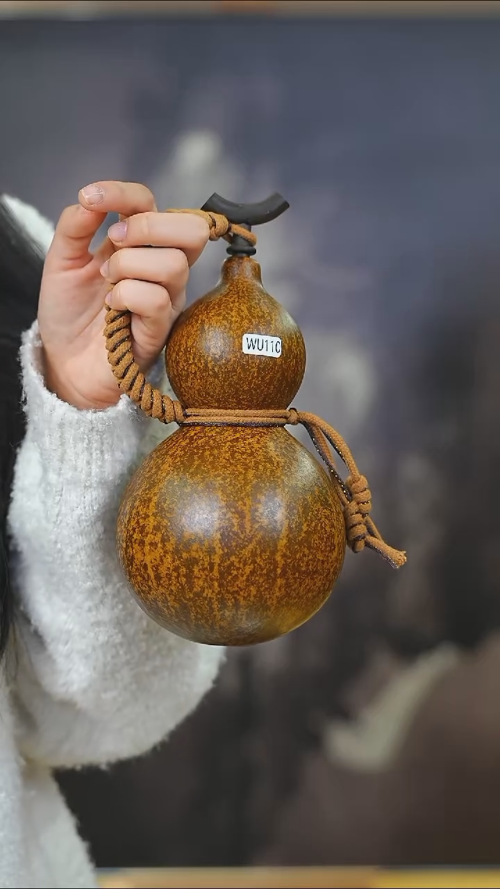 【闪购商品】WU110大漆酒葫芦不包手串及旋转底座