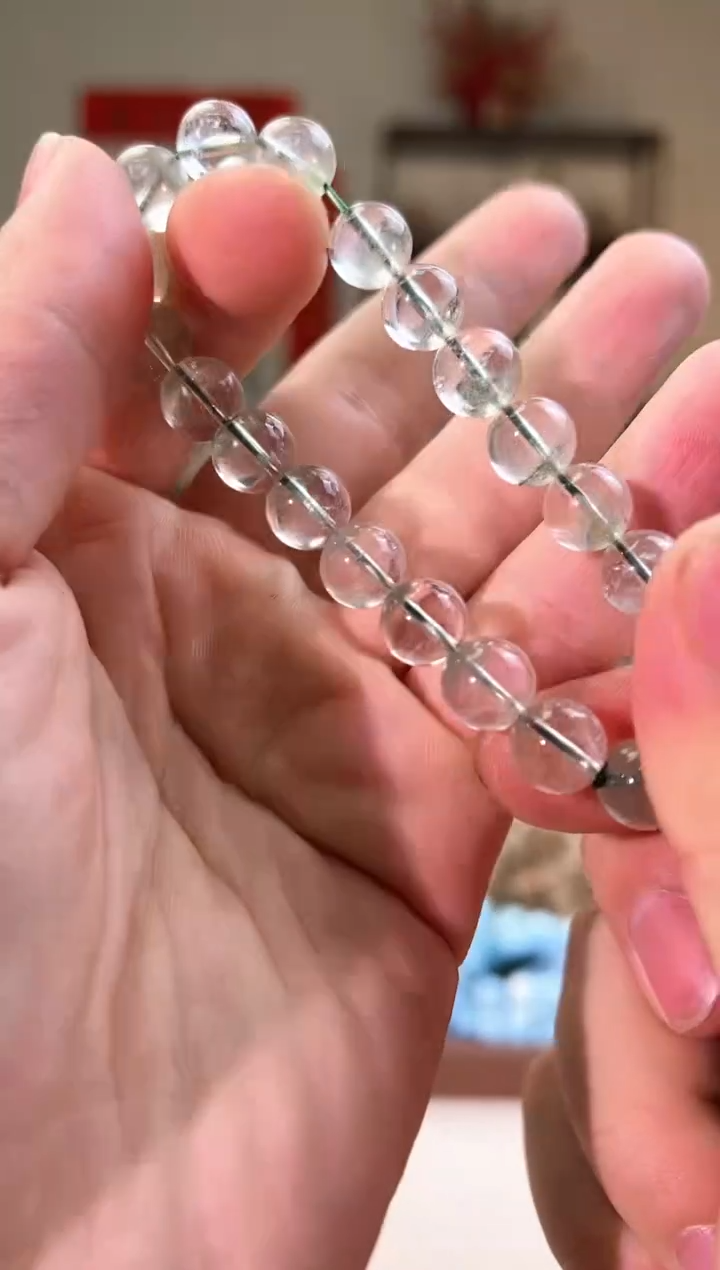 水晶手链未镶嵌9mm+绿幽灵-福利（多样性发其一）