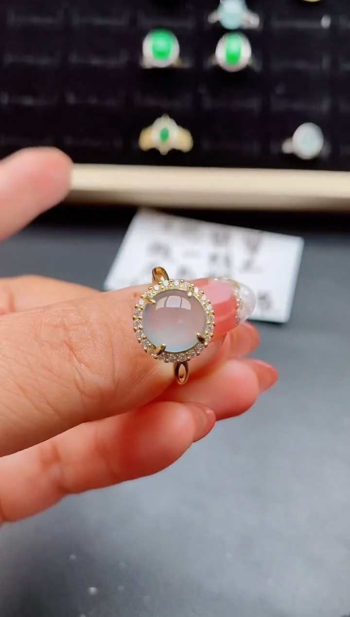 【闪购商品】翡翠戒指银S925镶嵌508050