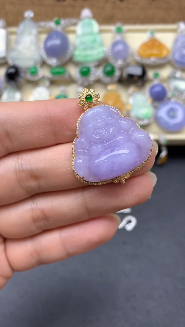 【闪购商品】翡翠颈饰18K金镶嵌251-中国好珍宝