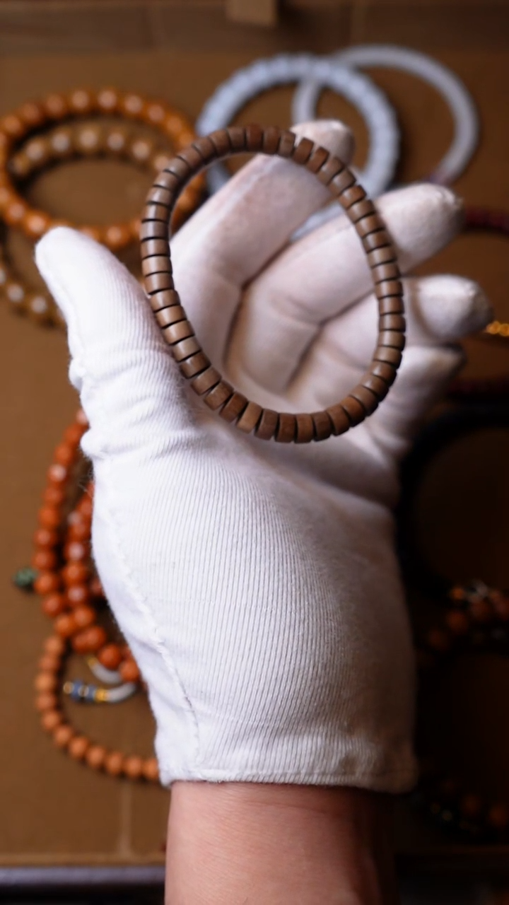 檀香木手串/手链阴沉老山檀香药片7mm