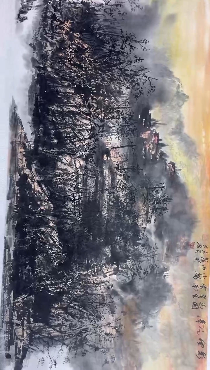 【闪购商品】国画张领军8平尺画作4