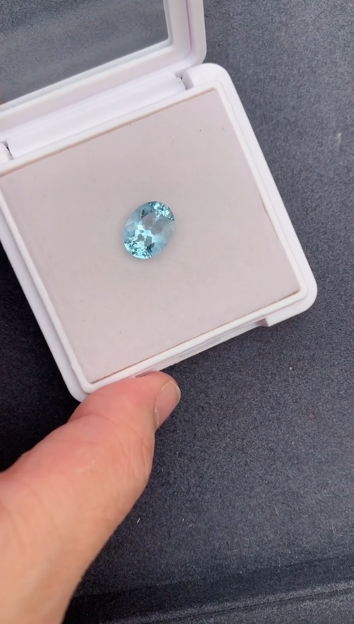 【闪购商品】海蓝宝石裸石未镶嵌3ct海蓝宝