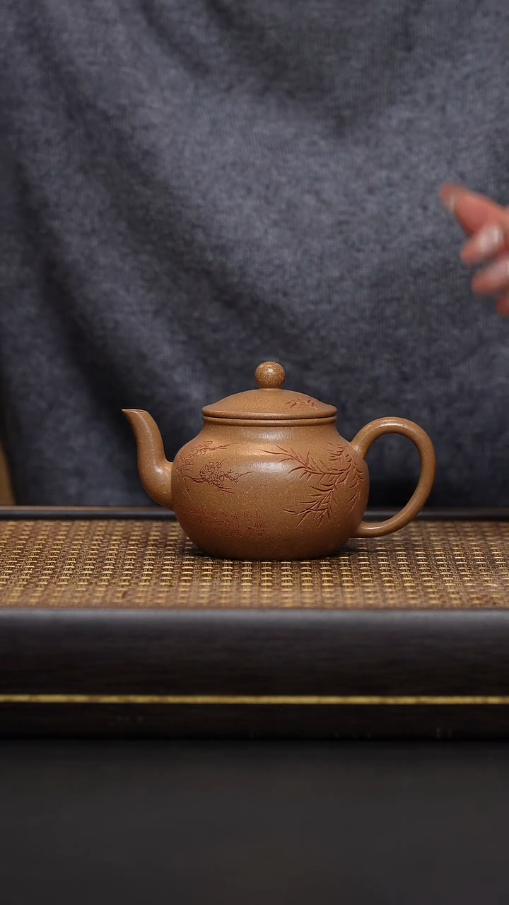 茶壶紫砂紫砂 黄金段 潘壶 