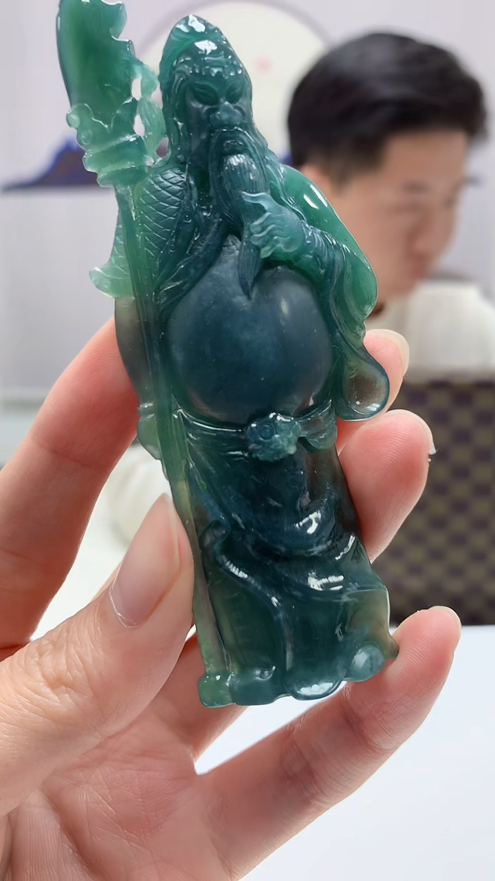 【闪购商品】定制翡翠未镶嵌4917zm-毛货挂件