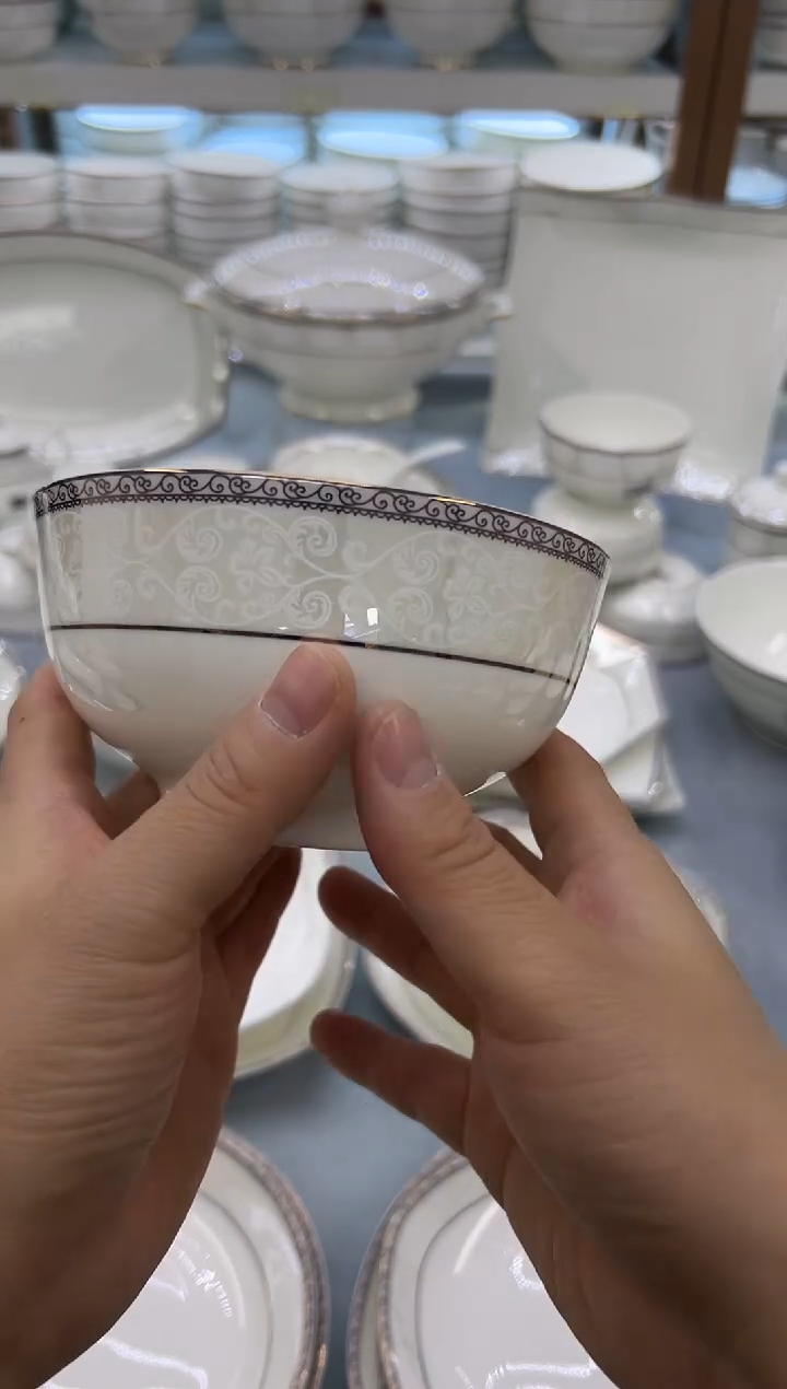 骨瓷玲珑5奥10个 