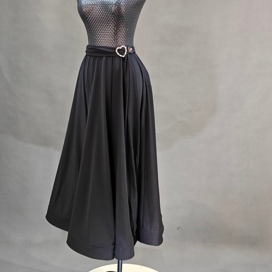 海云丹斯②新款交谊舞摩登舞新款大摆蝴蝶飘半裙HYB009