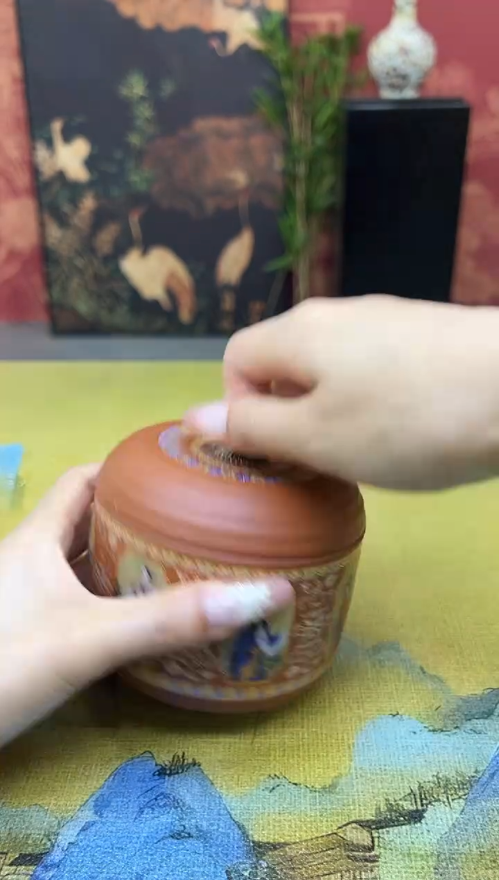 四大美人茶叶罐   