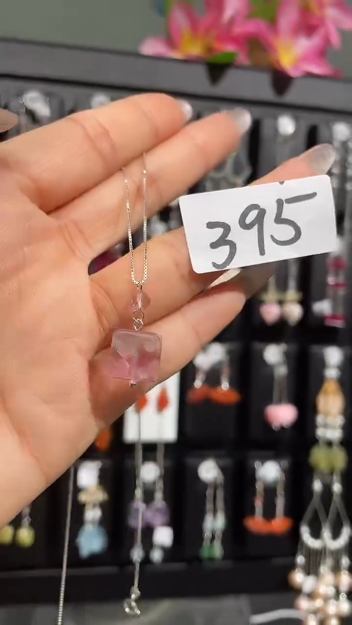 紫晶耳饰银S925镶嵌喜欢拍