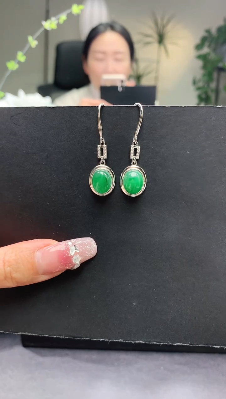 【闪购商品】石英质玉合金耳坠耳坠