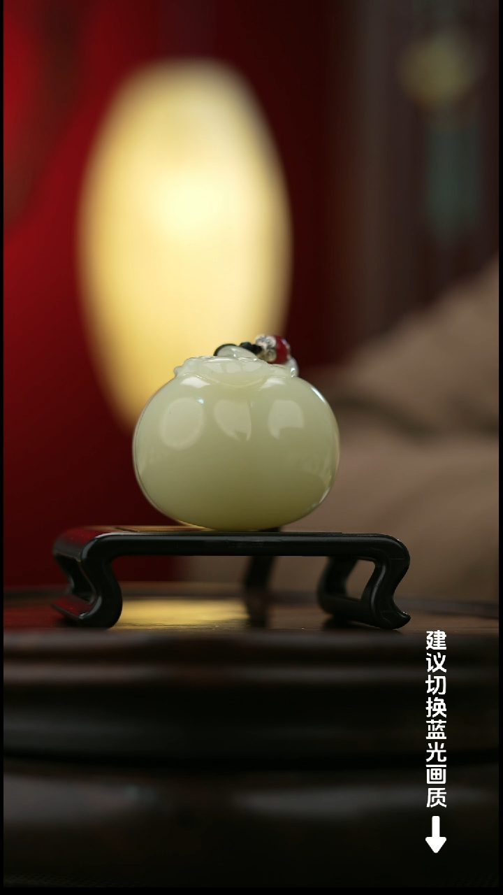 玉【柿柿如意】天然玉石手把件