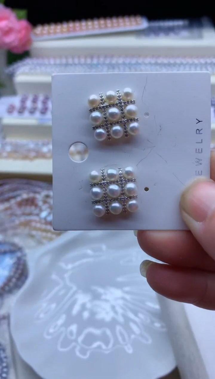 【闪购商品】淡水珍珠耳饰未镶嵌淡水珍珠耳饰