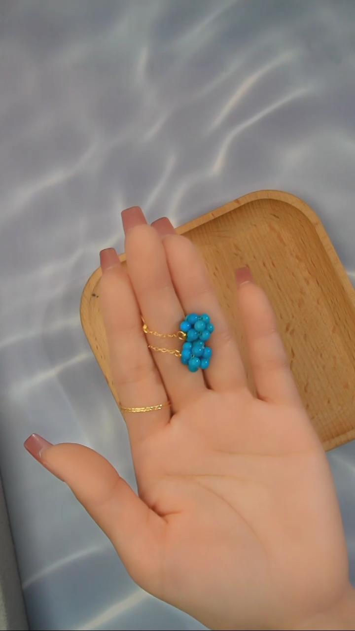 【闪购商品】绿松石耳环银S925镶嵌发货一件