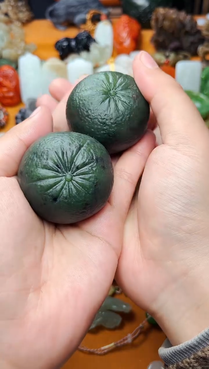 【闪购商品】和田玉把件未镶嵌小橘子多样性拍一发一