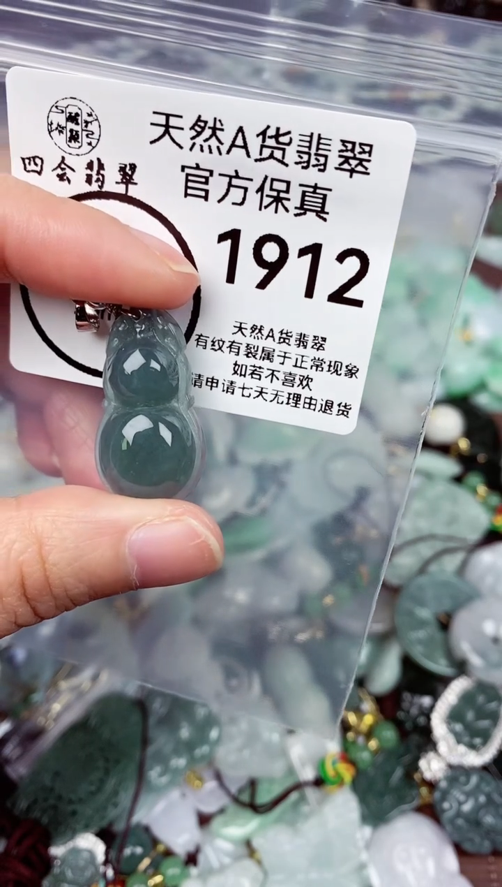 【闪购商品】翡翠颈饰未镶嵌天然A货翡翠1912