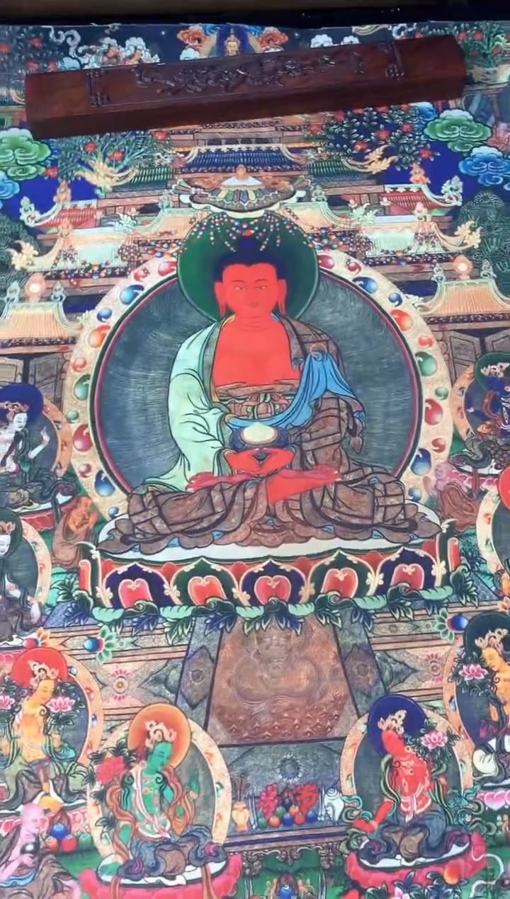 卷轴画090药师佛