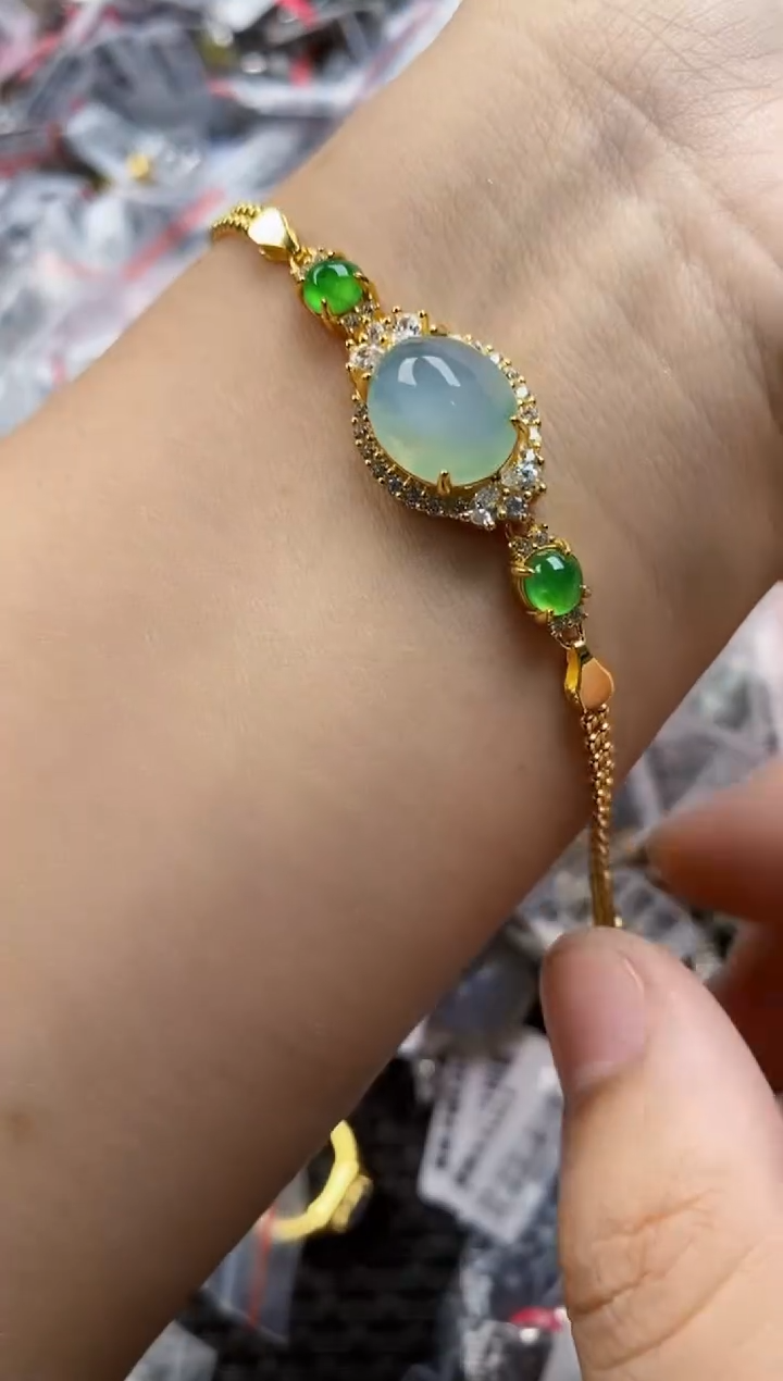 翡翠戒指银S925镶嵌11  11    1