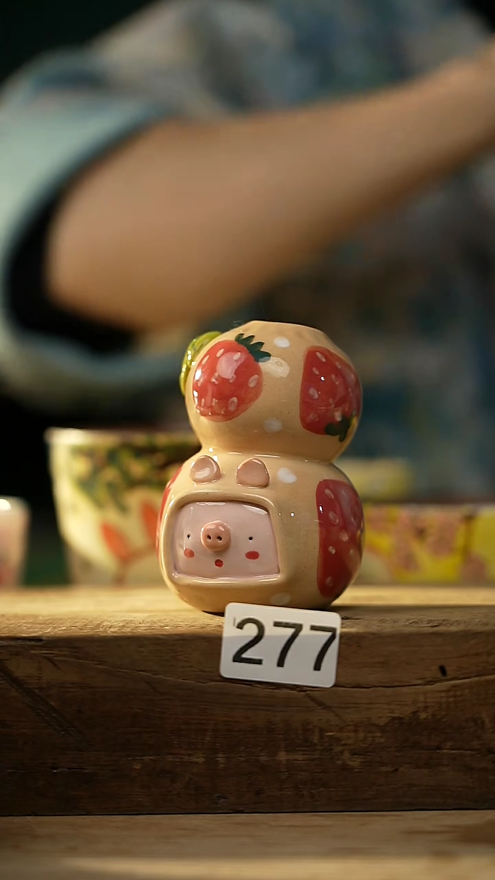 【闪购商品】瓷片手绘·杯/设计师 xudu 款 花器