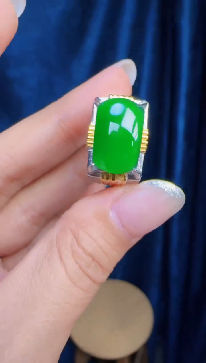 未镶嵌定制翡翠翡翠戒指82